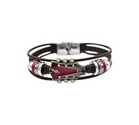 CWZZWS Bracelets And Son Forever Linked Together Braided Leather Bracelet Men Stainless Steel Small Necklaces for Women