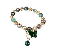 CWZZWS Bracelets Zircon Adjustable Bow Beaded Chain Bracelet Gold Friendship Retractable