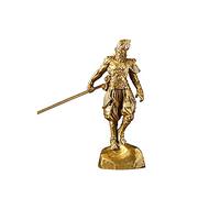 CWZZWS Buddha Statue Brass Fighting Buddha Creative Decoration Ornaments Living Room Desktop Crafts Monkey King Sculpture Office Decoration Birthday Gift Desktop Accessories Figurines Feng Shui