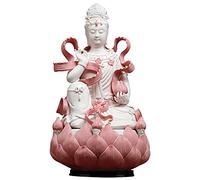 CWZZWS Buddha Statue Buddha Sitting Meditation Statue Sculpture Home Decoration Painted Statue Feng Shui Ornament Feng Shui Decoration