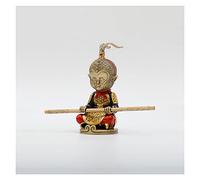 CWZZWS Buddha Statue Monkey King Desktop Decoration, Copper Monkey King Figurine Sun Wukong Statue Decor Ornaments Accessories, Congratulatory Gift Home Decor Feng Shui Decoration