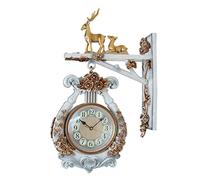 CWZZWS Creative Wall Clock Operated Modern Wall Clock Resins Double Sided Silent Large Wall Clocks for Living Room Decor Non Ticking