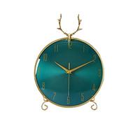 CWZZWS Desk Clock Clock Without Tick Table Clock Alarm Clock Ornaments Home Bedroom Bedside Ornaments Desktop Desk Clock Battery Powered 16.33 Inches High Creative (Color : C)