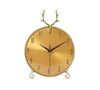 CWZZWS Desk Clock Clock Without Tick Table Clock Alarm Clock Ornaments Home Bedroom Bedside Ornaments Desktop Desk Clock Battery Powered 16.33 Inches High Creative (Color : C)
