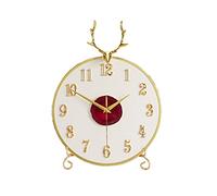 CWZZWS Desk Clock Clock Without Tick Table Clock Alarm Clock Ornaments Home Bedroom Bedside Ornaments Desktop Desk Clock Battery Powered 16.33 Inches High Creative (Color : C)