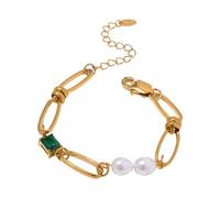 CWZZWS Elegant 925 Sterling Silver Half Chain Necklace Natural Half Beads for Women Men Bracelet Sets Half-Pearl Necklaces - Freshwater Pearl Necklace, Necklace