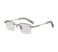 CWZZWS Fashion Rimless Blue Light Blocking Reading Glasses for Men Women Phone Computer Gaming Rectangle Business Glasses