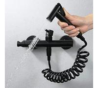 CWZZWS Faucet, Cold and Hot Water Mixing Valve Tap Spray Gun Bidet Cold Wash Butt Flasher Body Cleaner Toilet Spray Gun Nozzle Band Mop Pool Faucet Water Tap Brass Material