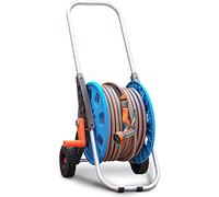 CWZZWS Garden Hose Reel Cart with Wheels Hose Adjustable Nozzle, Portable Hose Holder for Convenient Hose Storage and Watering for Gardens, Lawns, Backyards(30M Hose)