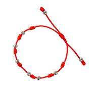 CWZZWS Girls Accessories Adjustable Hand Woven Knot Luck Bracelet Red Rope Beaded Design Chic Elegant Accessory for Women necklace