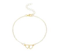 CWZZWS jewellery New 2025 Gift Fashion Double Love Heart Chain Ankle for Women Summer Barefoot Sandals Female Anklet Bracelets Beach Foot Jewelry Gift Fashion Accessories Creative Gift jewellery