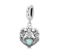 CWZZWS jewellery New For Trendy 2025 Angel Praying Heart Charm 925 Angel Pendant Fit For DIY Making Bracelet&Bangle Silver Charm Jewelry Fashion Accessories Creative Gift jewellery