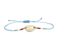 CWZZWS jewelry Seashell bracelet - Glass Seed Beads Seashell Thin String Adjustable Bracelet Women Simple Slide Knot Summer Jewelry Jewelry for girls