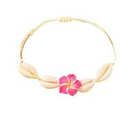 CWZZWS jewelry Seashell bracelet - Pink Eggflower Shell Bracelet for Women Summer Beach Woven Rope Party Jewelry Y2K, Medium, Stainless Steel, Cubic Zirconia Jewelry for girls