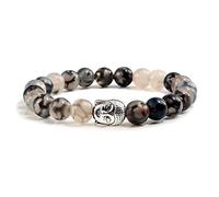 CWZZWS natural volcanic stone bracelets buddha head beaded bracelet men women weathering bangles couple distance