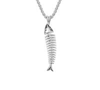 CWZZWS Necklace Pendant Chain Men Women Jewellery Fishbone Men'S