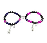 CWZZWS New 2025 Arrival 2Set Elastic Beads Love Magnitic Attraction Couple Bracelet Tv Her Matching Bracelets Who Really Cares Album Inspired Bracelets With For You Accessories Trendy Creative Gift