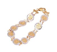 CWZZWS New 2025 Arrival Allah Arabic Religious Jewelry Islam Gold Color Islamic Muslim Arab Coins Brass Bracelet Women With For You Accessories Trendy Creative Gift