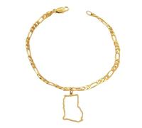 CWZZWS New 2025 Arrival Trinidad And Tobago Eritrea Ghana Syria Somalia Senegal Map Flag Bracelets Bangle For Men Women With For You Accessories Trendy Creative Gift