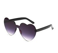 CWZZWS New 2025 Candy color heart shape ocean personality glasses sunglasses