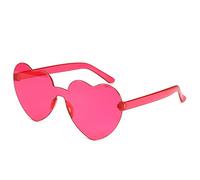 CWZZWS New 2025 Candy color heart shape ocean personality glasses sunglasses