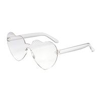 CWZZWS New 2025 Candy color heart shape ocean personality glasses sunglasses