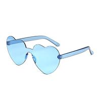 CWZZWS New 2025 Candy color heart shape ocean personality glasses sunglasses