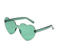 CWZZWS New 2025 Candy color heart shape ocean personality glasses sunglasses