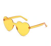 CWZZWS New 2025 Candy color heart shape ocean personality glasses sunglasses