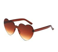 CWZZWS New 2025 Candy color heart shape ocean personality glasses sunglasses
