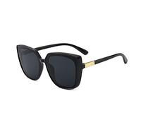 CWZZWS New 2025 Cat's Eye Sunglasses Woman Vintage Black Mirror Sun Glasses For Fashion Big Frame Cool Sexy Female UV400
