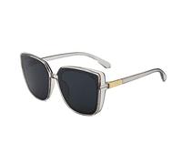 CWZZWS New 2025 Cat's Eye Sunglasses Woman Vintage Black Mirror Sun Glasses For Fashion Big Frame Cool Sexy Female UV400