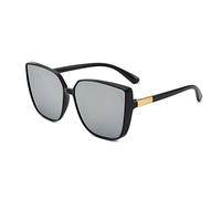 CWZZWS New 2025 Cat's Eye Sunglasses Woman Vintage Black Mirror Sun Glasses For Fashion Big Frame Cool Sexy Female UV400