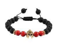 CWZZWS New Natural Red Stone Bracelet Helmet Cross Elephant Beads Adjustable Bracelets Yoga Jewelry Friends Gift Fashion Trendy Accessories Creative For Women And Men
