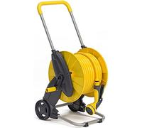 CWZZWS Outdoor Garden Hose Reel Garden Hose Reel Cart Hand-Pushed Wheeled Labor-Saving， Garden Watering and Car Washing Household Water Pipe Car Water Pipe Storage Rack for Gardens, Lawns(with 30m