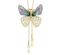 CWZZWS Pendant Men Women Jewellery Versatile Necklace Butterfly Long Drawable Sweater Chain With Temperament