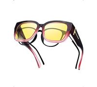 CWZZWS Polarized Fit Over Sunglasses/Night Vision Driving Glasses for Women Men with UV Protection LS7511