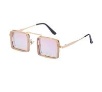 CWZZWS Square Punk Sunglasses For Men Steampunk Fashion Glasses Retro Shades Vintage