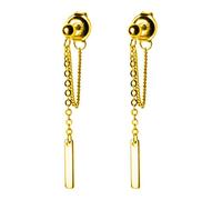 CWZZWS Stud Earrings Linked Stick Chain Jewelry for Daughter Birthday Gift Fine Jewelry