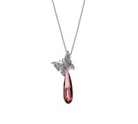 CWZZWS Stylish And Elegant Pavé Butterfly Necklace Female Element Crystal Pendant