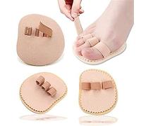 CWZZWS Toe Separators Spacers, 3-Toe Right Three Hammer Toe Overlap Corrector Crooked Straightener Protector Pad for Hallux Valgus Big Toe Bunion Pain Relief Correct Callus Blister (Right)