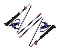 CWZZWS Trek-Z Trekking Collapsible Hiking Poles - 2pc Pack Collapsible Folding Walking Sticks, Strong Lightweight Carbon Fiber Trekking Poles,Adjustable Quic