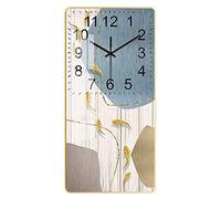 CWZZWS Wall Clock Bedroom Rectangle Wall Clock European Style Simple Decorative Painting Living Room Nordic Fashion Silent Clock Wall Clocks for Living Room (D 60298cm)