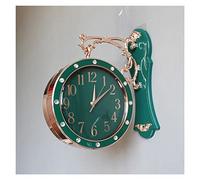 CWZZWS Wall Clock Modern Double Sided Wall Clock, Indoor Hanging Decorative Clock Home Decor, Watch Mute Movement Clocks Bracket Clocks