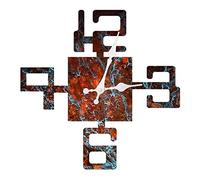 CWZZWS Wall Clock Wall Clocks Shaped Style Indoor Outdoor Garden Accurate Silent Nordic Hanging Ornament Round Home Decoration 12 Inch Decor Clock,5,12 Inch