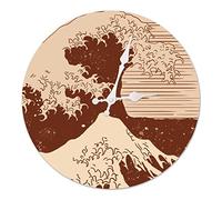 CWZZWS Wall Clock Wall Clocks Shaped Style Indoor Outdoor Garden Accurate Silent Nordic Hanging Ornament Round Home Decoration 12 Inch Decor Clock,5,12 Inch