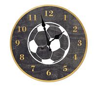 CWZZWS Wall Clock Wall Clocks Shaped Style Indoor Outdoor Garden Accurate Silent Nordic Hanging Ornament Round Home Decoration 12 Inch Decor Clock,5,12 Inch