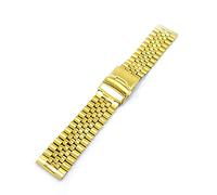CWZZWS Watch Strap Quick Release to Remove The Cscrew, Metal Stainless Steel Strap, Solid Strap Replacement 20Mm 22Mm 24Mm /20Mm/Silver Gold
