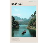 CX-Icons Khao Sok Travel Photo Poster | Thailand | Colour | A4