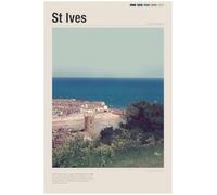 CX-Icons St Ives Travel Photo Poster | United Kingdom | Colour | A3